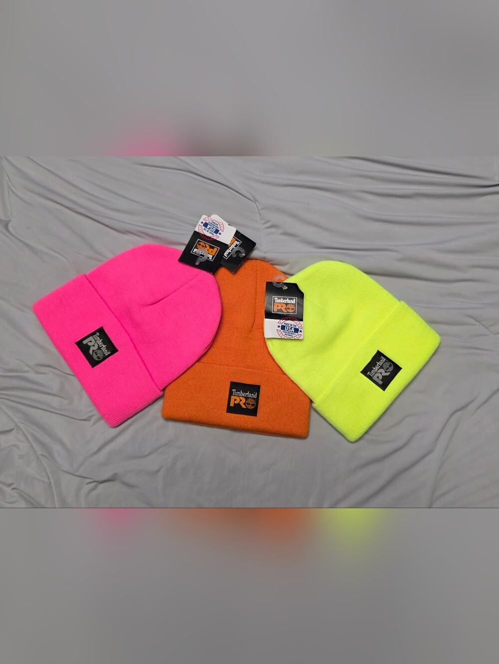 PINK TIMBERLAND BEANIE